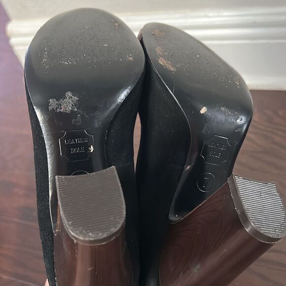 MISSONI FOR TARGET BLACK SUEDE PUMPS SIZE 7 - Picture 11 of 11